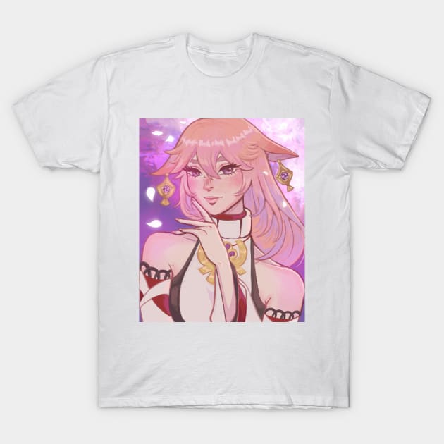 Yae Miko T-Shirt by shenlock